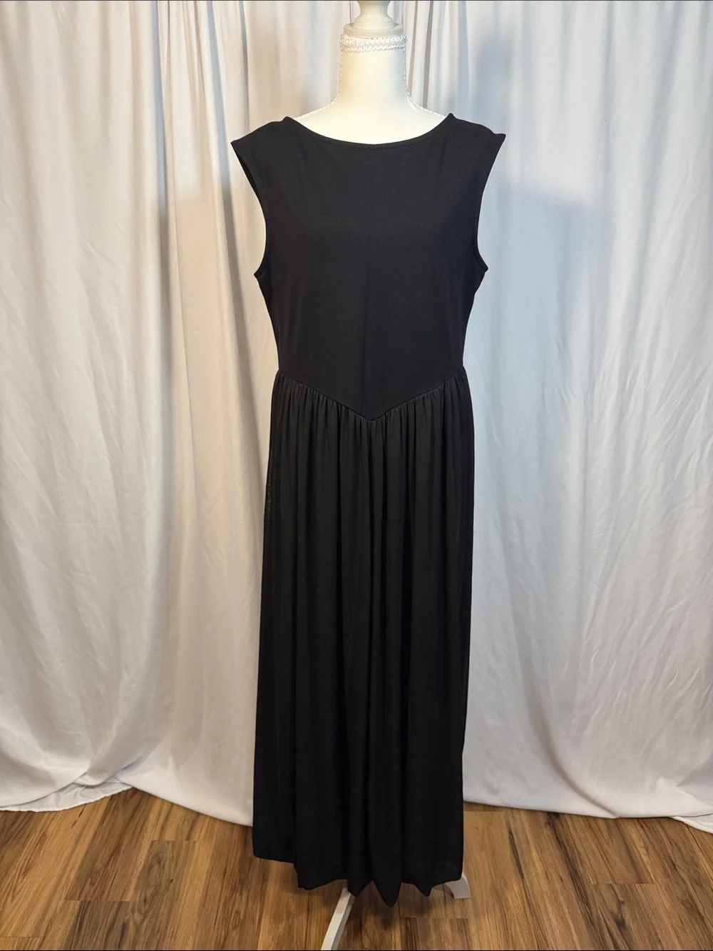 a new day Black Sleeveless Maxi Dress